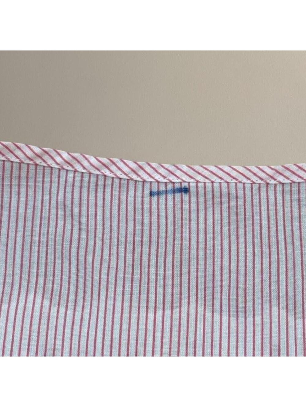 Vintage pinstripe maxi nightgown. - Picture 5 of 6